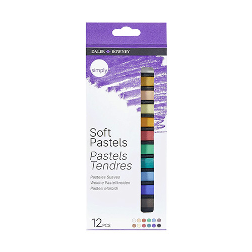 گچ پاستل 12 رنگ دالر رونی مدل سیمپل| Daler-Rowney SIMPLY Chalk Pastel