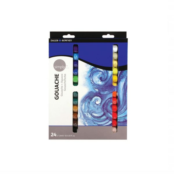 گواش 24 رنگ 12 میل دالر رونی مدل سیمپل|Daler Rowney Simply Gouache