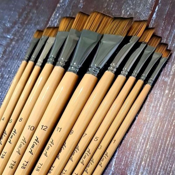 قلم مو سرتخت آلما سری Alma Flat Brush | 738