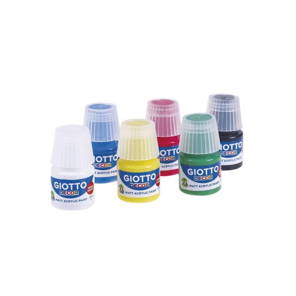 اکریلیک 6 رنگ 25 میل جیوتو | Giotto Decor Acrylic Matt 1