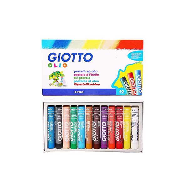 پاستل روغنی 12 رنگ حرفه ای جیوتو | Giotto Olio Maxi